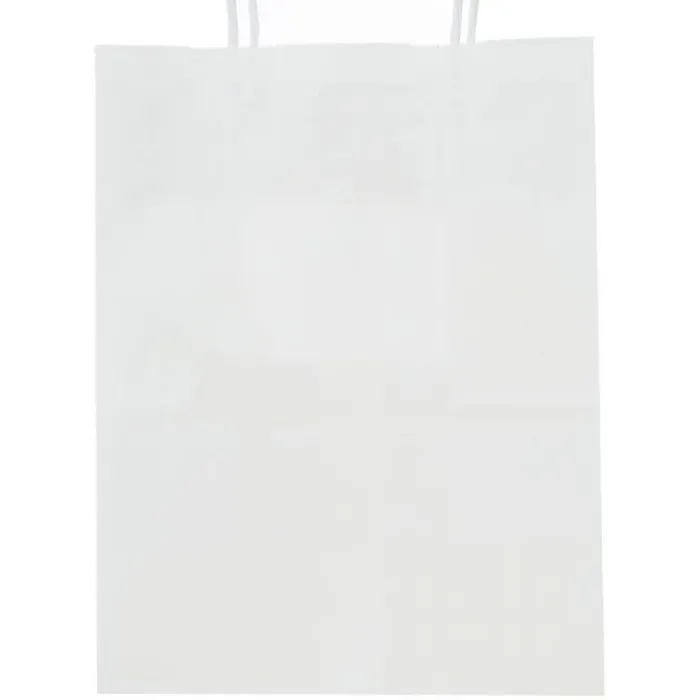 Take Home Bags | Take Home Bags<SmileMakers Custom White Paper Bags - Medium - Take Home Bags from