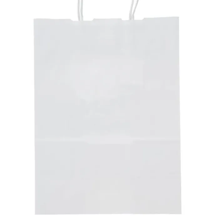 Take Home Bags | Take Home Bags<SmileMakers Custom White Paper Bags - Large - Take Home Bags from