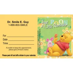 Appointment Cards<SmileMakers Custom Winnie the Pooh & Piglet Flowers Appointment Cards - Appointment Cards from