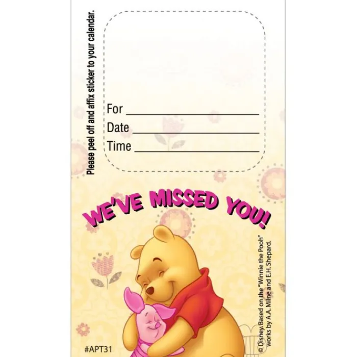 Appointment Cards<SmileMakers Custom Winnie The Pooh Hugs Appointment Cards - Appointment Cards from