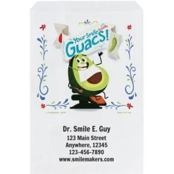Take Home Bags | Take Home Bags<SmileMakers Custom Your Smile Guacs Paper Bags - Take Home Bags from