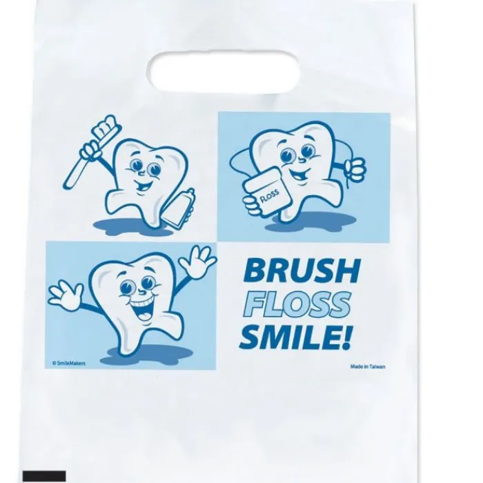 Take Home Bags | Take Home Bags<SmileMakers Dancing Tooth Bags - Standard Dental Bags from