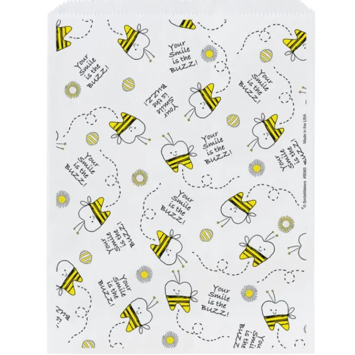Take Home Bags | Take Home Bags<SmileMakers Dental Bee Paper Bags - Take Home Bags from