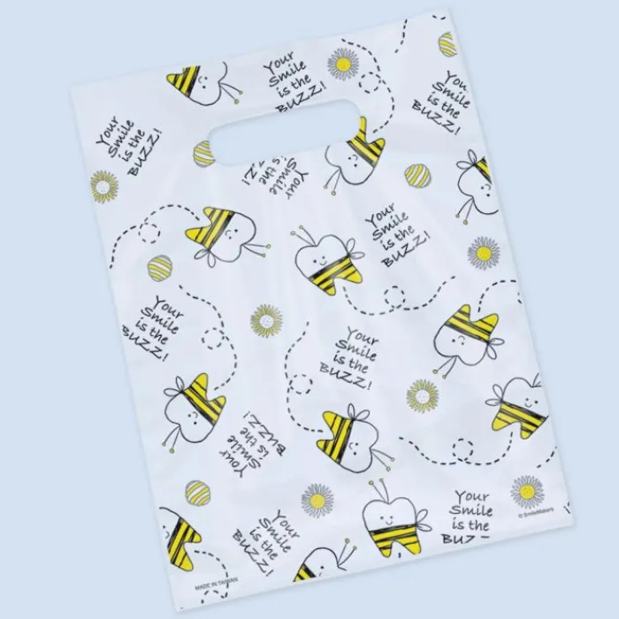 Take Home Bags | Take Home Bags<SmileMakers Dental Bee Scatter Print Bags - Take Home Bags from