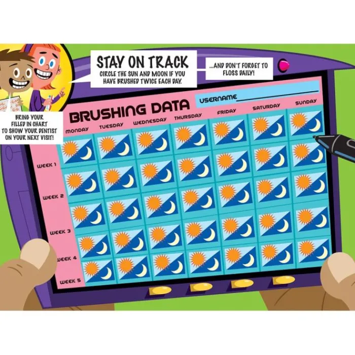 Dental Patient Education | Dental Practice Essentials<SmileMakers Dental Brushing & Activity Charts - Sticker Books & Sheets from