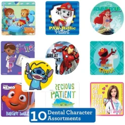 Samplers & Assortments | Sticker Samplers<SmileMakers Dental Character Sticker Sampler - Sticker Samplers from