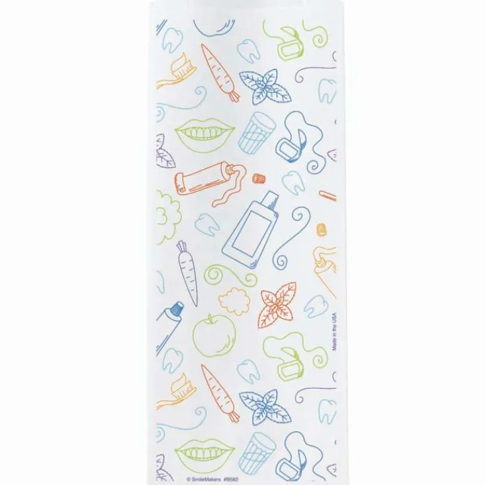 Take Home Bags | Take Home Bags<SmileMakers Dental Doodles Paper Bags - Take Home Bags from