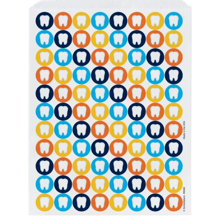 Take Home Bags | Take Home Bags<SmileMakers Dental Mod Dot Paper Bags - Take Home Bags from