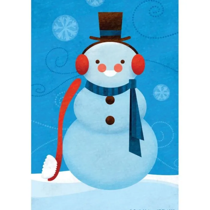 Seasons | Christmas<SmileMakers Dental Snowman Recall Cards - Custom Recall Cards from