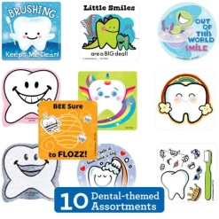 Samplers & Assortments | Sticker Samplers<SmileMakers Dental Sticker Sampler - Sticker Assortments from