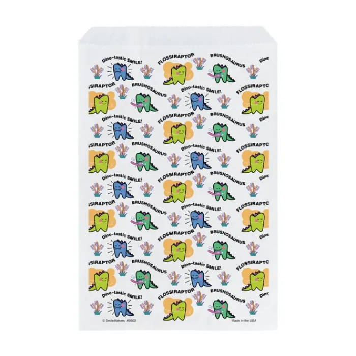 Take Home Bags | Take Home Bags<SmileMakers Dino Tooth Paper Bags - Take Home Bags from