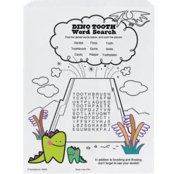 Take Home Bags | Take Home Bags<SmileMakers Dinosaur Kids Activity Dental Paper Bags - Take Home Bags from