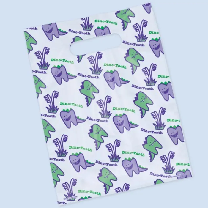 Take Home Bags | Take Home Bags<SmileMakers Dino-Tooth Scatter Print Bags - Take Home Bags from