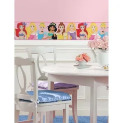 Wall Decals<SmileMakers Disney Princess Be Bright Be Bold Peel & Stick Border - Office Décor from