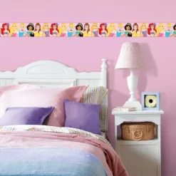 Wall Decals<SmileMakers Disney Princess Be Bright Be Bold Peel & Stick Border - Office Décor from