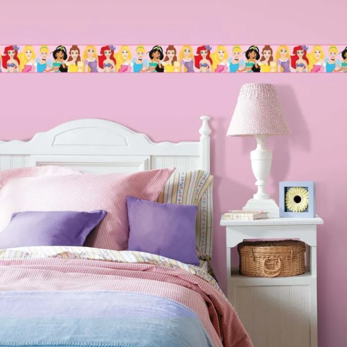 Wall Decals<SmileMakers Disney Princess Be Bright Be Bold Peel & Stick Border - Office Décor from