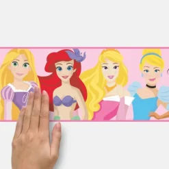 Wall Decals<SmileMakers Disney Princess Be Bright Be Bold Peel & Stick Border - Office Décor from