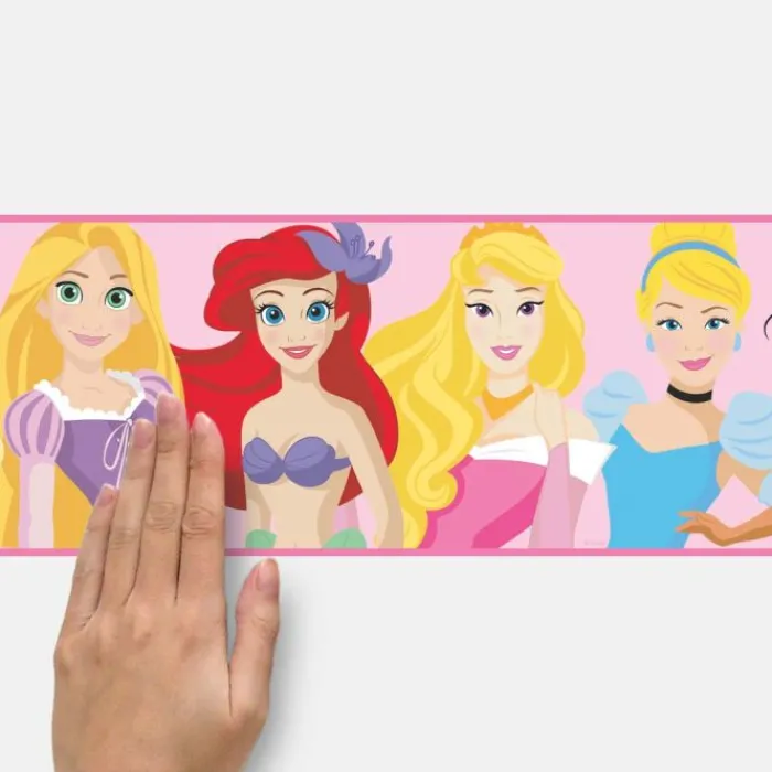 Wall Decals<SmileMakers Disney Princess Be Bright Be Bold Peel & Stick Border - Office Décor from