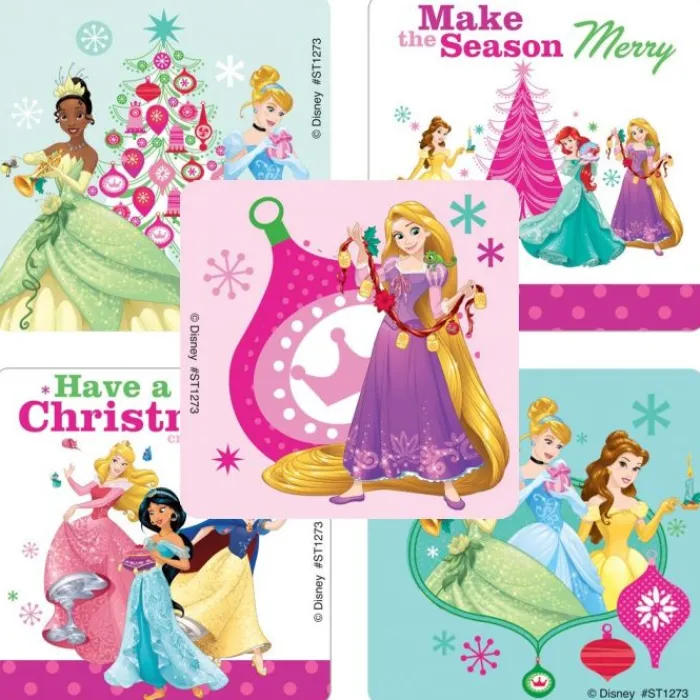 Christmas | Disney Stickers<SmileMakers Disney Princess Christmas Stickers - Stickers from