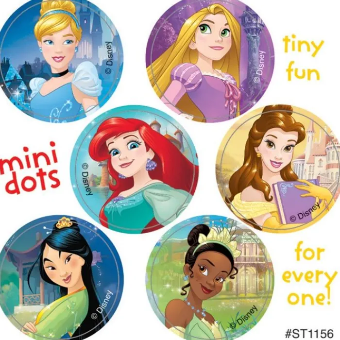 Disney Stickers | Character Stickers<SmileMakers Disney Princess Friendship Mini Dot Stickers - Stickers from