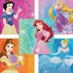 Disney Stickers | Character Stickers<SmileMakers Disney Princess Friendship Glitter Stickers - Stickers from