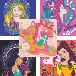 Disney Stickers | Character Stickers<SmileMakers Disney Princess Stained Glass Stickers - Stickers - from