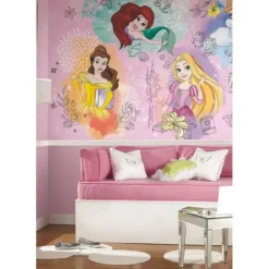 Wall Decals<SmileMakers Disney Princess Wall Mural - Office Décor from