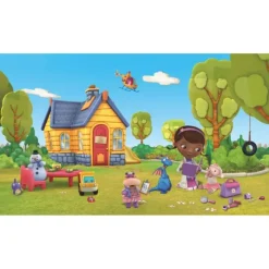 Wall Decals<SmileMakers Doc Mcstuffins Chair Rail Wall Mural - Office Décor from