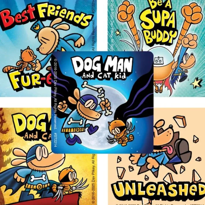 Stickers | Character Stickers<SmileMakers Dog Man Stickers - Stickers from