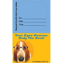 Appointment Cards<SmileMakers Dogs Eyes Sticker Appt Cards - Eye Care Appointment Cards from