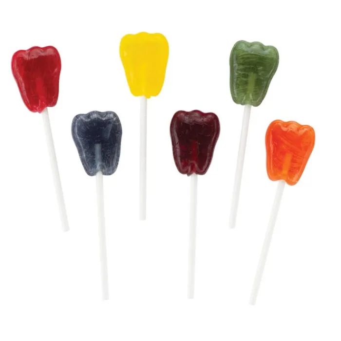 Dental Themed Prizes | Sugarfree & Xylitol<Dr. John's ® Sugar Free Fruit Tooth Lollipops