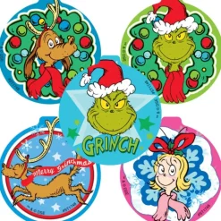 Christmas | Character Stickers<SmileMakers Dr. Seuss™ Shaped How the Grinch Stole Christmas Stickers - Stickers from