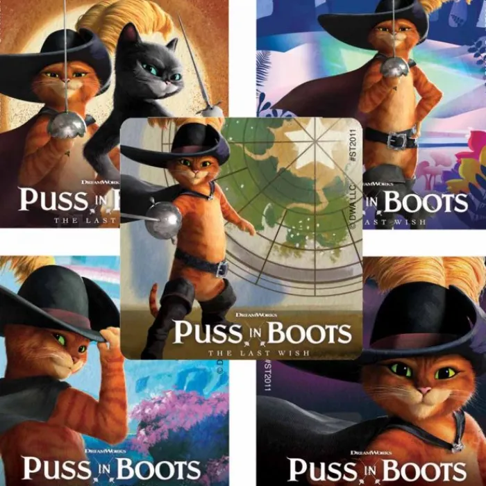 Stickers | Character Stickers<SmileMakers DreamWorks Puss in Boots: The Last Wish Stickers - Stickers from