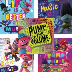 Character Stickers<SmileMakers DreamWorks Trolls World Tour Music Stickers - Stickers from