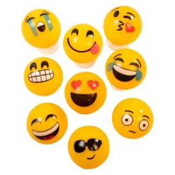 Toy Balls | Latex Free Toys<SmileMakers Emoji Flashing Rubber Balls - Toy Balls from