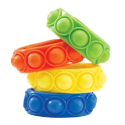 Jewelry | Latex Free Toys<SmileMakers Fidget Popper Bracelets - Toy Bracelets from