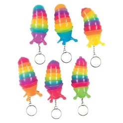 Fidget & Distraction Toys | Fidget & Distraction<SmileMakers Finger Slug Backpack Pulls - Backpack Pulls from