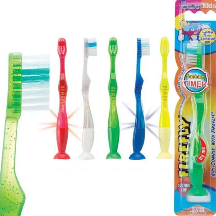 Toothbrushes | Dental Practice Essentials<Firefly Youth Flashing Suction Toothbrushes - Toothbrushes from SmileMakers