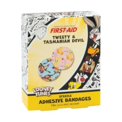 Bandages | Medical Practice Essentials<First Aid Taz & Tweety Spot Bandages - Case - Bandages from SmileMakers