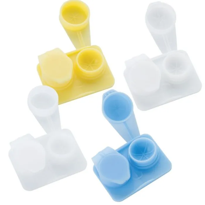 Contact Lens Cases | Vision Practice Essentials<SmileMakers Flip Top Ridged Contact Cases - Contact Lens Cases from