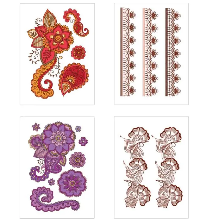 Toys | Toys & Prizes<SmileMakers Floral Henna Temporary Tattoos - Temporary Tattoos from