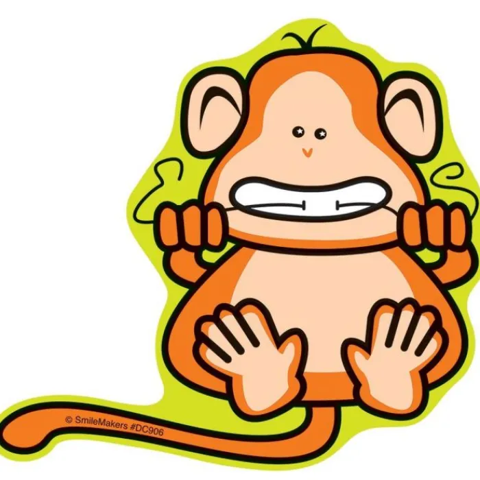 Wall Decals<SmileMakers Flossing Monkey Wall Decal - Office Decor from