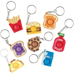 Fidget & Distraction Toys | Fidget & Distraction<SmileMakers Food Fidget Popper Backpack Pull in 2" Capsules - Capsule Toys from