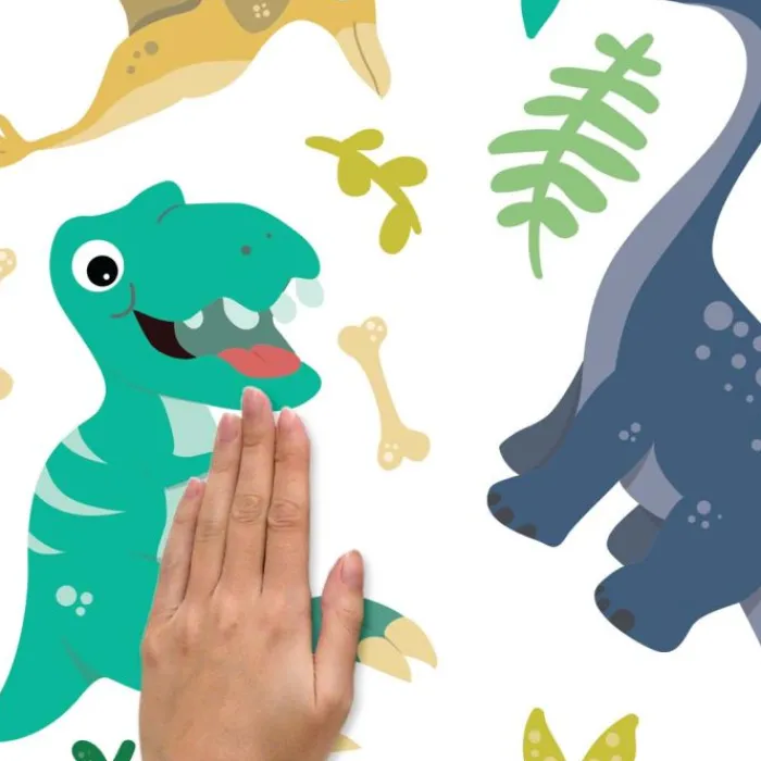 Wall Decals<SmileMakers Friendly Dinosaur Wall Decals - Office Décor from
