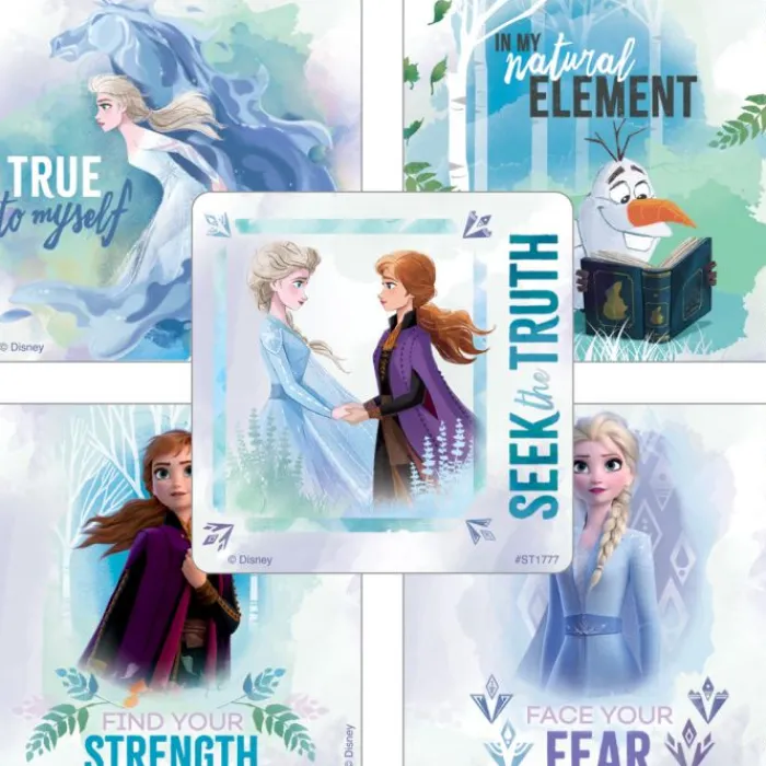Disney Stickers | Character Stickers<SmileMakers Frozen II In My Element Stickers - Stickers from