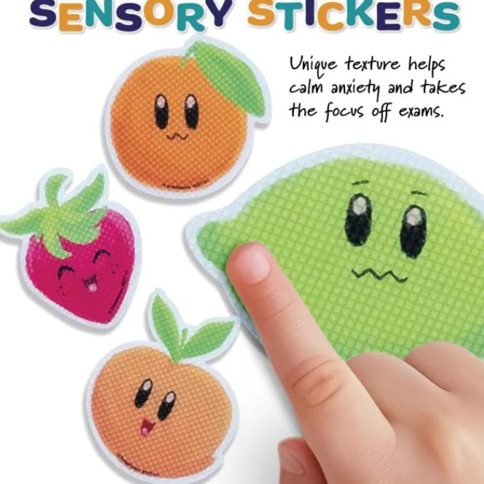 Fidget & Distraction Toys | Fidget & Distraction<SmileMakers Fruit Textured Sensory Shapes - Stickers from