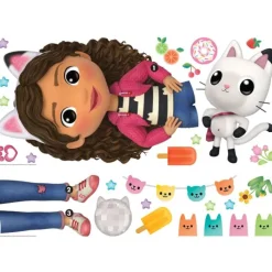 Wall Decals<SmileMakers Gabby's Dollhouse Giant Peel & Stick Wall Decals