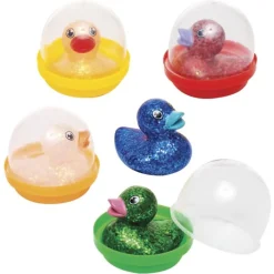 Toys<SmileMakers Glitter Ducks in 2" Capsules - Capsule Toys From