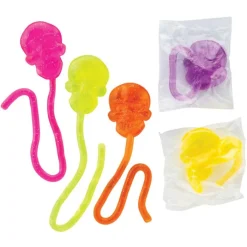 Halloween | Individually Wrapped Toys<SmileMakers Glitter Sticky Skulls - Sticky Toys from
