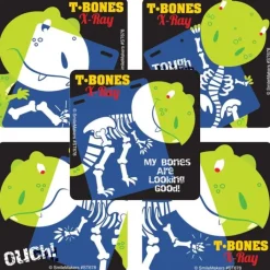Patient Stickers | Medical Stickers<SmileMakers Glow in the Dark Dino X Ray Stickers - Stickers -